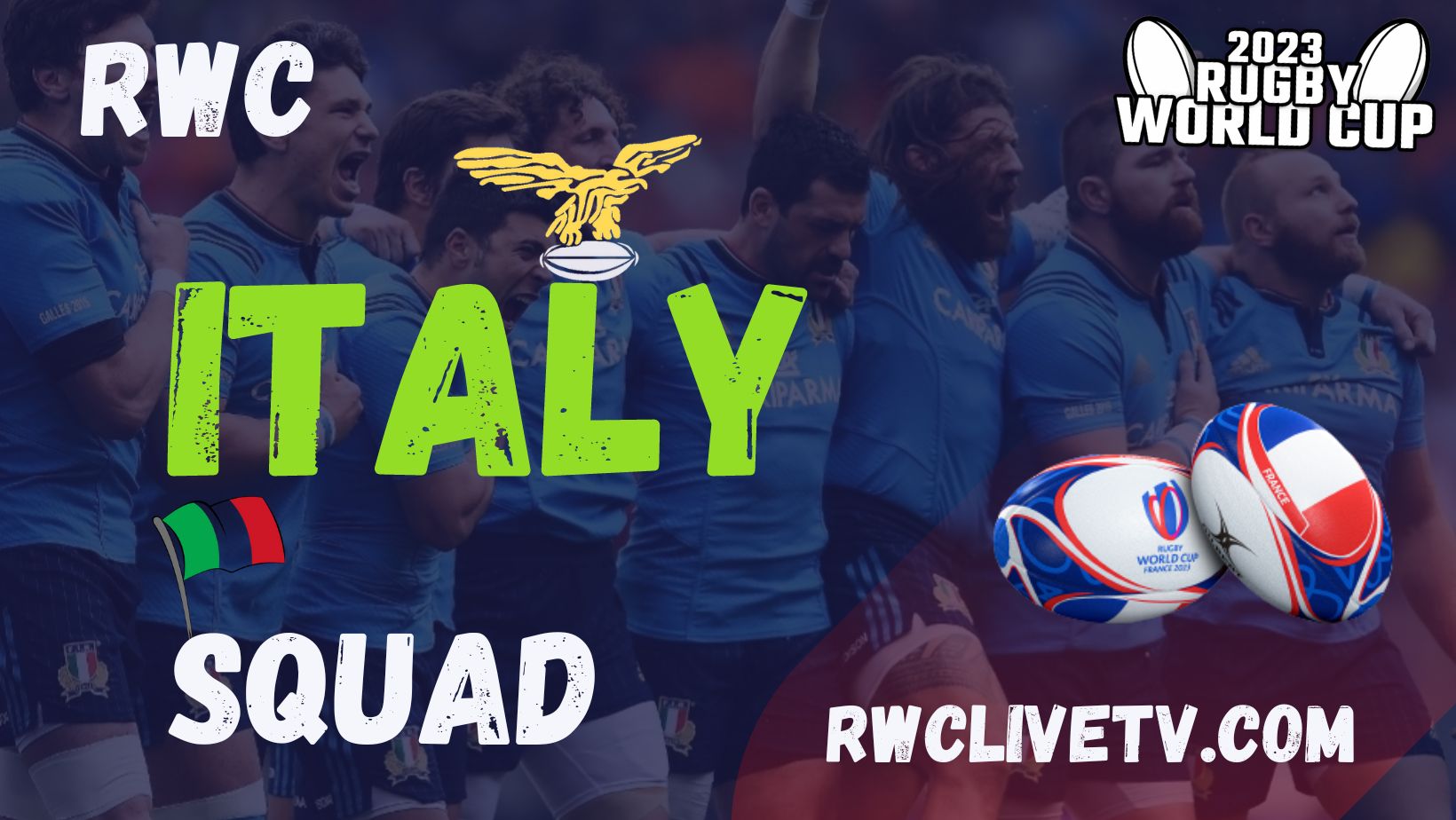 Italy RWC Team 2023 Squad Schedule How To Watch Players Stats