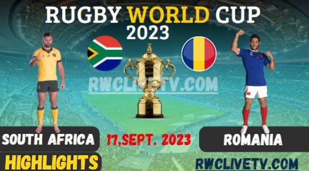 South Africa Vs Romania RUGBY WORLD CUP 17SEP2023 HIGHLIGHTS